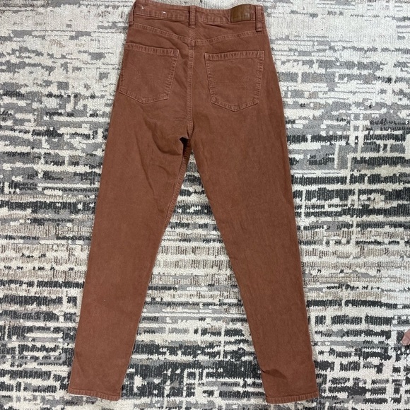 American Eagle Brown Corduroy Highrise Skinny Pants Size 2 Long - Picture 7 of 12